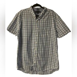 Tommy Hilfiger Custom Fit Button Down Short Sleeves Casual Shirt‎ Size XXL
